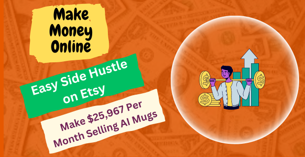 Easy Side Hustle on Etsy: Make $25,967 Per Month Selling AI Mugs