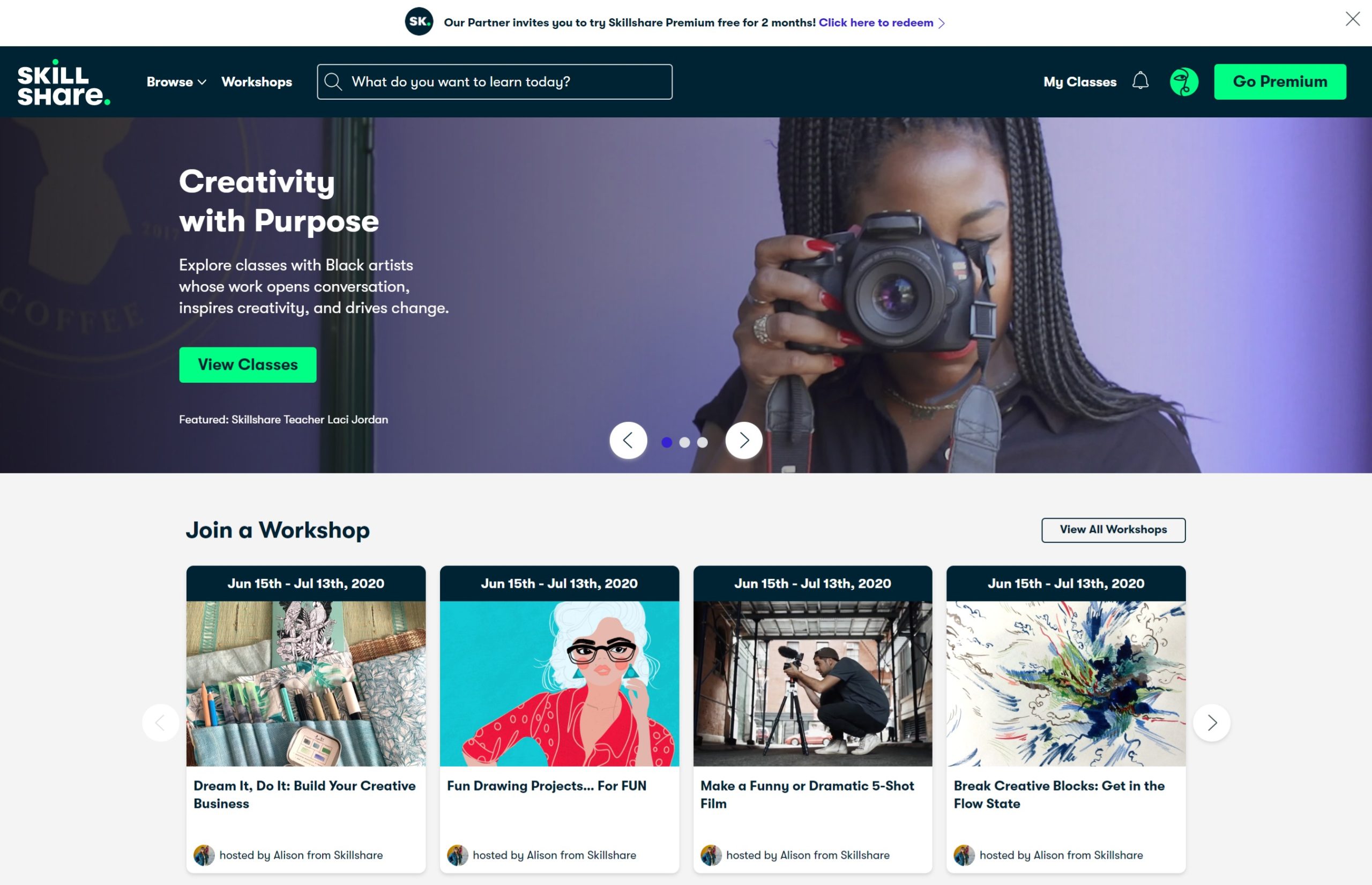 Skillshare Free Trial